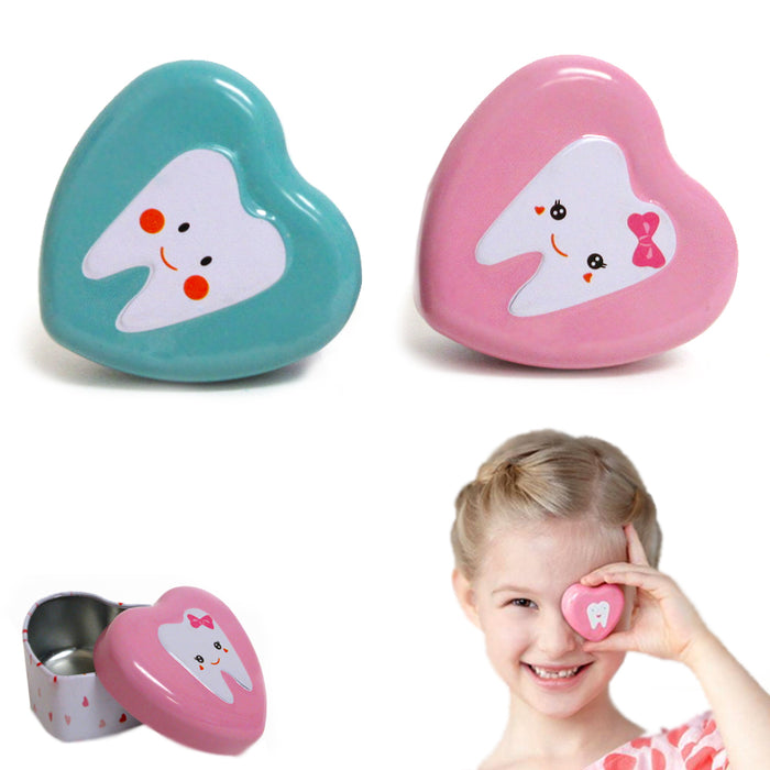 2 Pack Tooth Fairy Box Treasure Under Pillow Keepsake Boys Girls Children Gifts