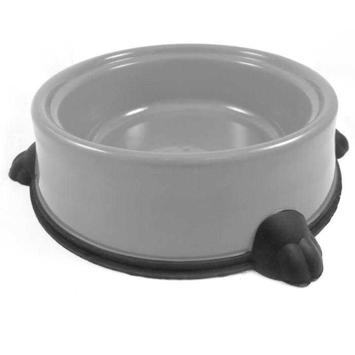 Pet Food Bowl Non Skid Feeding Dish Dog Cat Water Food Feeding Plastic Plate 9"