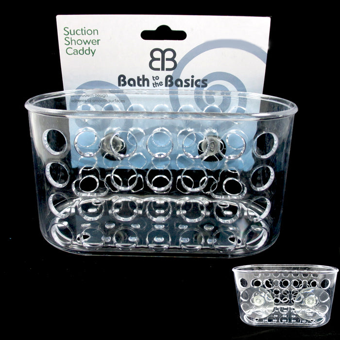 1 Shower Caddy Bath Bathroom Organizer Storage Basket Soap Holder Suction Cups