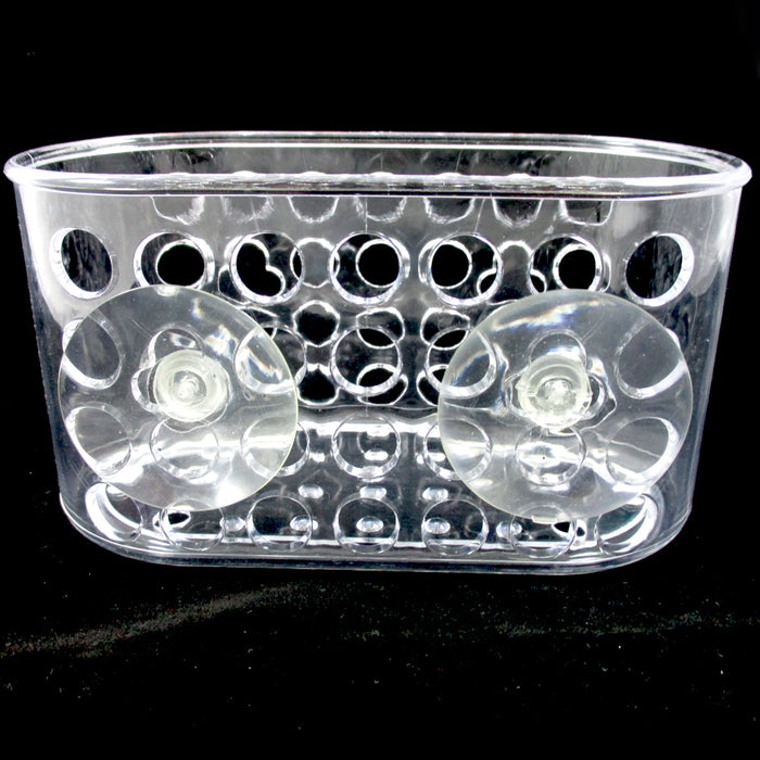 1 Shower Caddy Bath Bathroom Organizer Storage Basket Soap Holder Suction Cups
