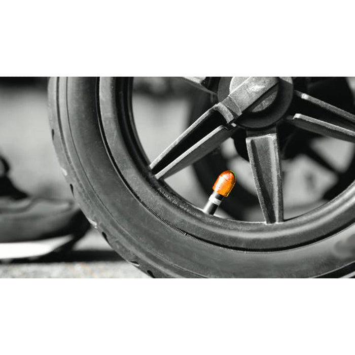 8 Pc Bronze Aluminum Metal Tire Wheel Valve Car Covers Spike Truck Air Caps Stem