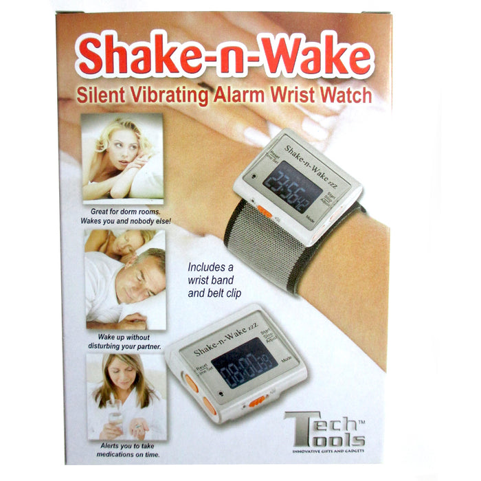 Silent Vibrating Personal Alarm Clock Shake N Wake Wrist Watch Digital LED Clock