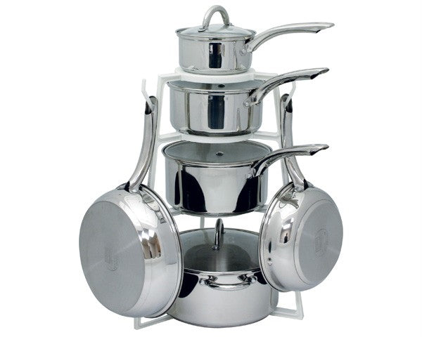 Pantree Cookware Organizer Space Saver Counter Storage Pots Pans Rack Hanger New