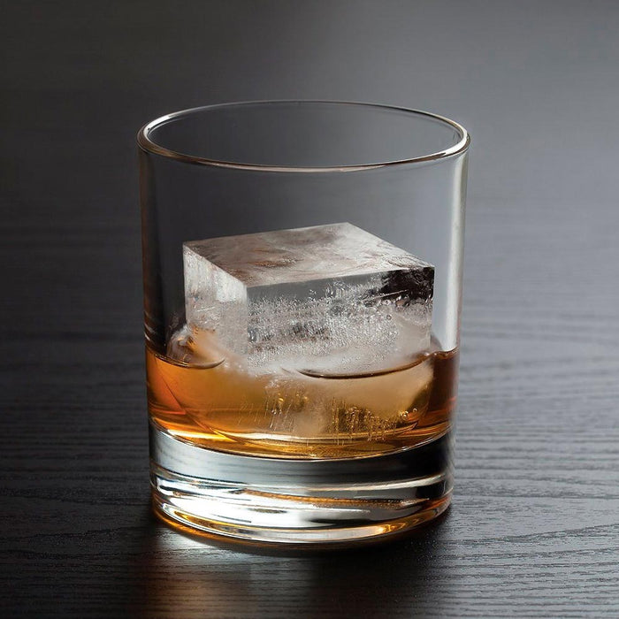 2 Large Cube Silicone Ice Tray Giant 2" Block Cube Grids 8 Mold Cocktail Kitchen