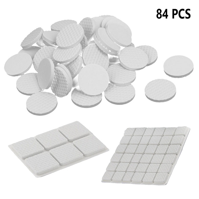 84 PC Anti Skid Rubber Furniture Protection Pads Self Adhesive Scratch Protector