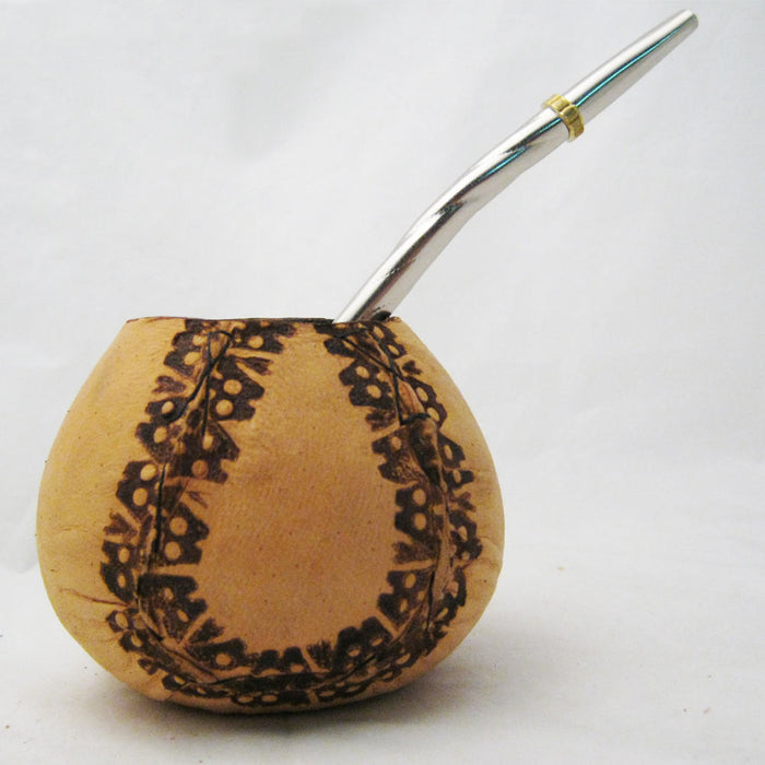 Argentina Mate Gourd Cup Straw Bombilla Yerba Rosamonte Cruz DeMalta Tea Bag Kit