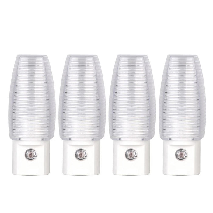 4 Pack Night Light LED Wall Plug In Nightlight Dusk Dawn Sensor Automatic Light