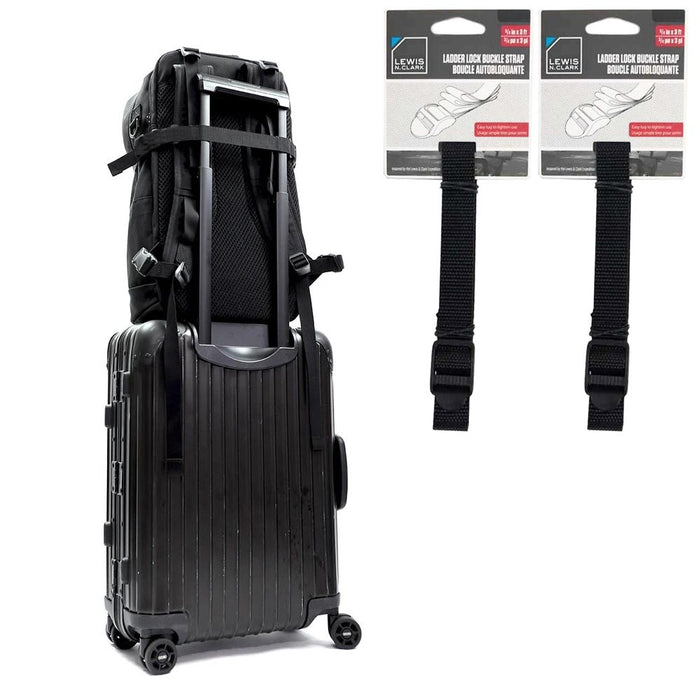 2 Lashing Straps Tie Down Ladder Secure Lock Buckle Travel Luggage Carry Bag 3ft