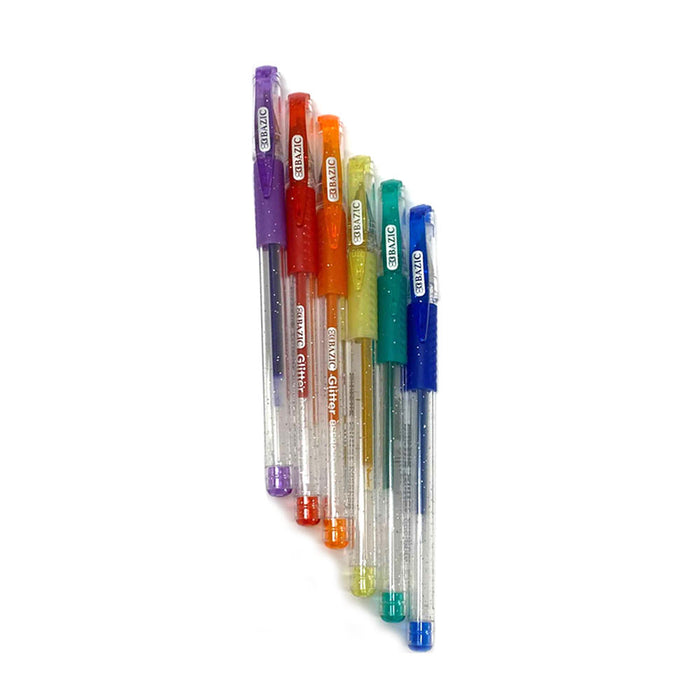 12 Glitter Gel Pens Fine Tip Art Set More Ink Adult Coloring Book Sparkle Gift