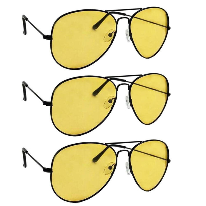 3 Fashion Night Pilot Polarized Vision Glasses Frame Anti Glare Shoot Women Men