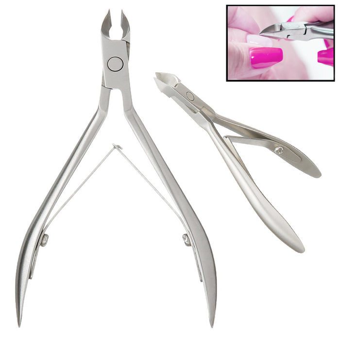 1 Stainless Steel Toe Nail Clipper Toenail Cutter Cuticle Nipper Pedicure Tool