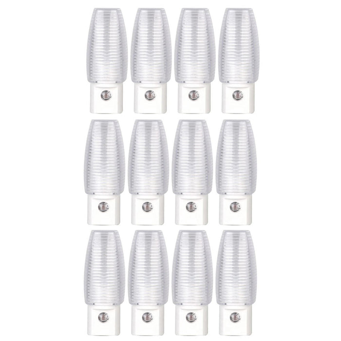 12 PC Night Lights Plug In Automatic Light Dusk Dawn Sensor LED Wall Nightlight