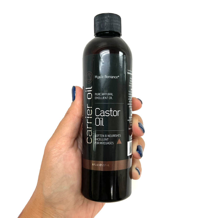 2 Pack Castor Oil Massage Cold Pressed Eyebrow Hair Growth Lashes Carrier Oils