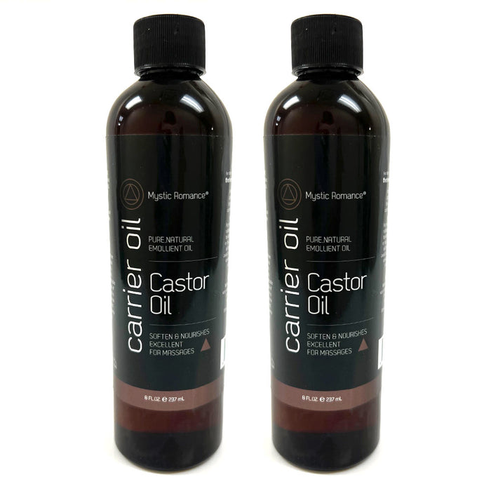 2 Pack Castor Oil Massage Cold Pressed Eyebrow Hair Growth Lashes Carrier Oils