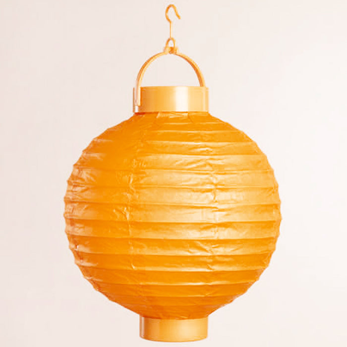 4 Chinese Lanterns Yard Lights LED Multicolor Round Wedding Party Decoration 9"