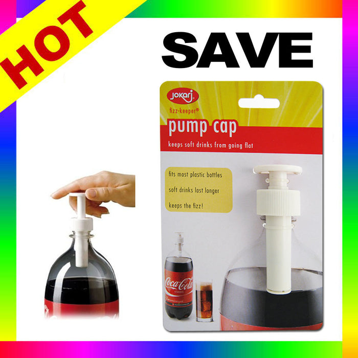 Pump Cap Soda Fizz Keeper New Can Pour Fizz-Keeper Bottles 2 Liter Dispenser New