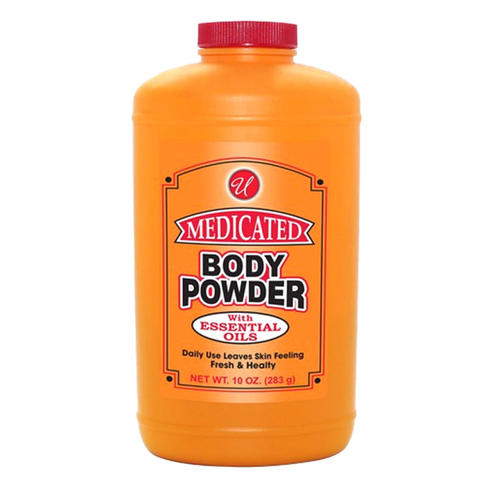 1 Body Powder Medicated with Essential Oils 10 Ounce Skin Care Cooling Sensation