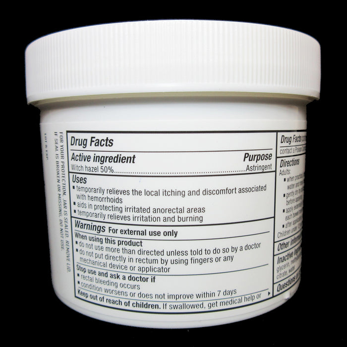 6 Jars Medicated Cooling Pads 100ct Each Hemorrhoidal with Witch Hazel Cleansing
