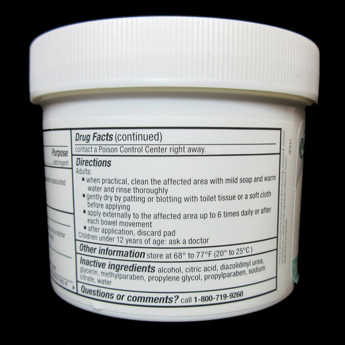6 Jars Medicated Cooling Pads 100ct Each Hemorrhoidal with Witch Hazel Cleansing