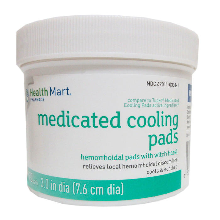6 Jars Medicated Cooling Pads 100ct Each Hemorrhoidal with Witch Hazel Cleansing
