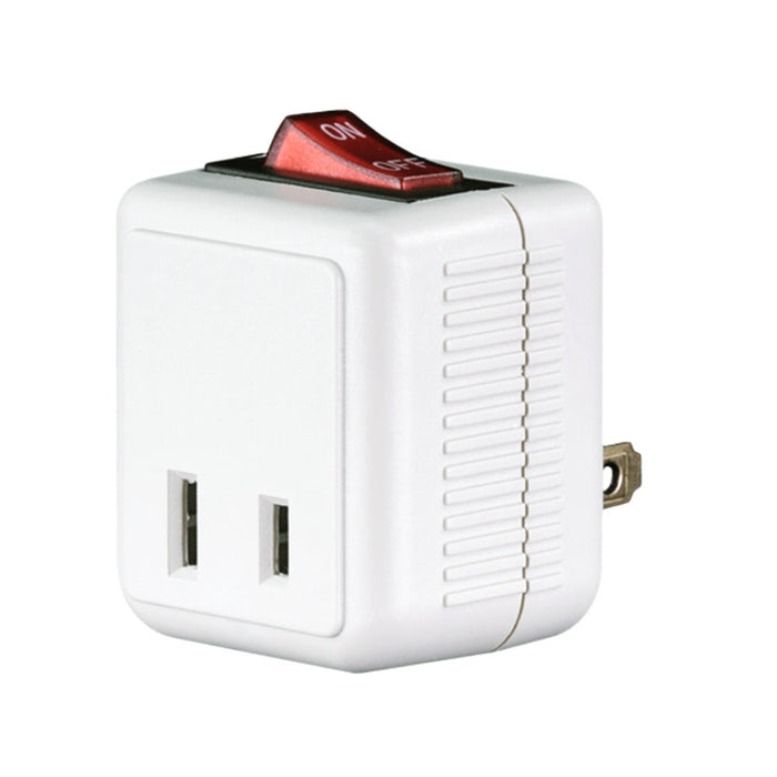6 Pc Outlet Single Port Power Wall Tap Electrical Adapter On Off Lighted Switch