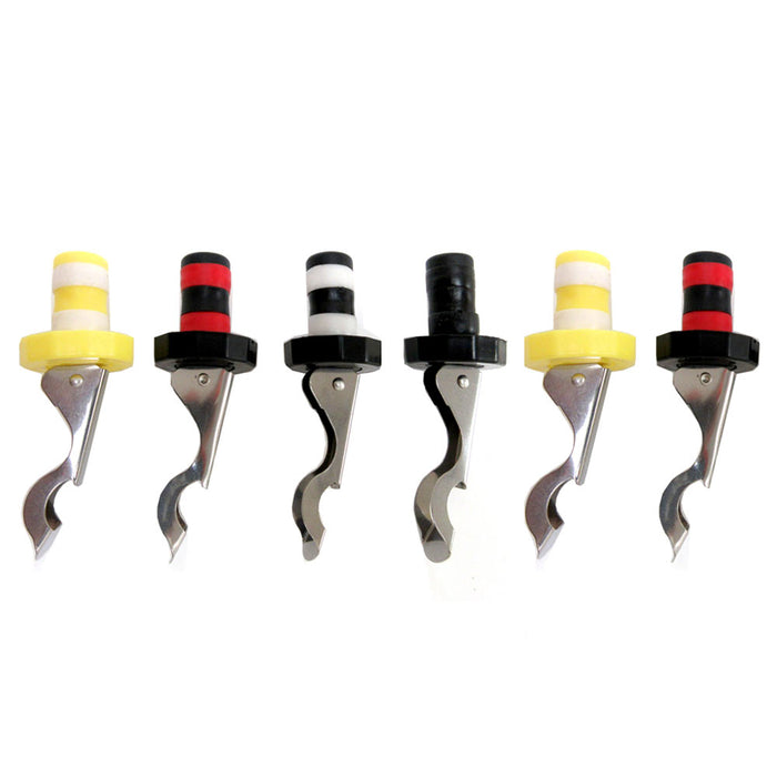 6 PC Silicone Bottle Stopper Manual Bottle Keep Fresh Wine Cork Airtight Seal