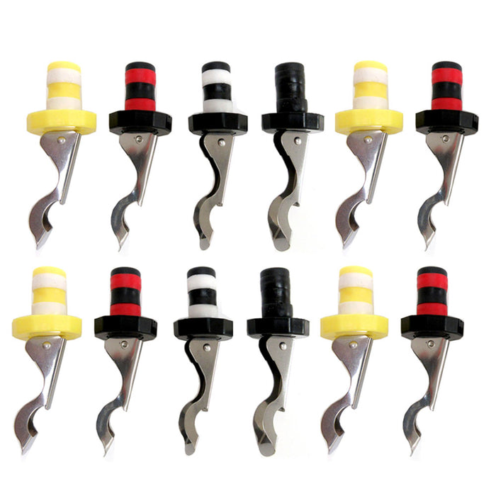 12 Pack Bottle Stopper Silicone Cork Cover Reusable Wine Cap Stopper Home Sealer