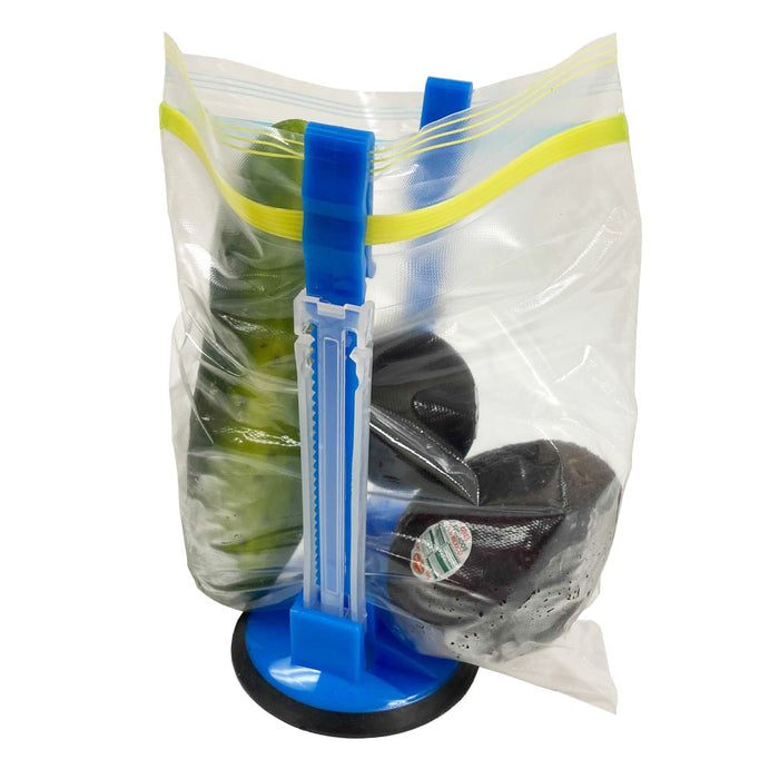 2PK Sandwich Bag Racks Clip Food Storage Hands-Free Baggie Holder Kitchen Gadget