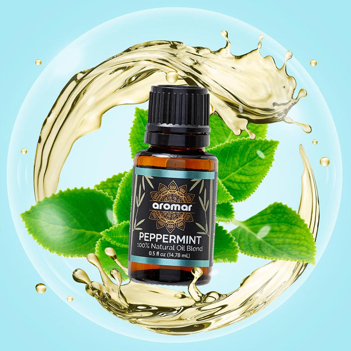 3 x Aromatherapy Peppermint Essential Oils Pure Natural High Quality Diffuser