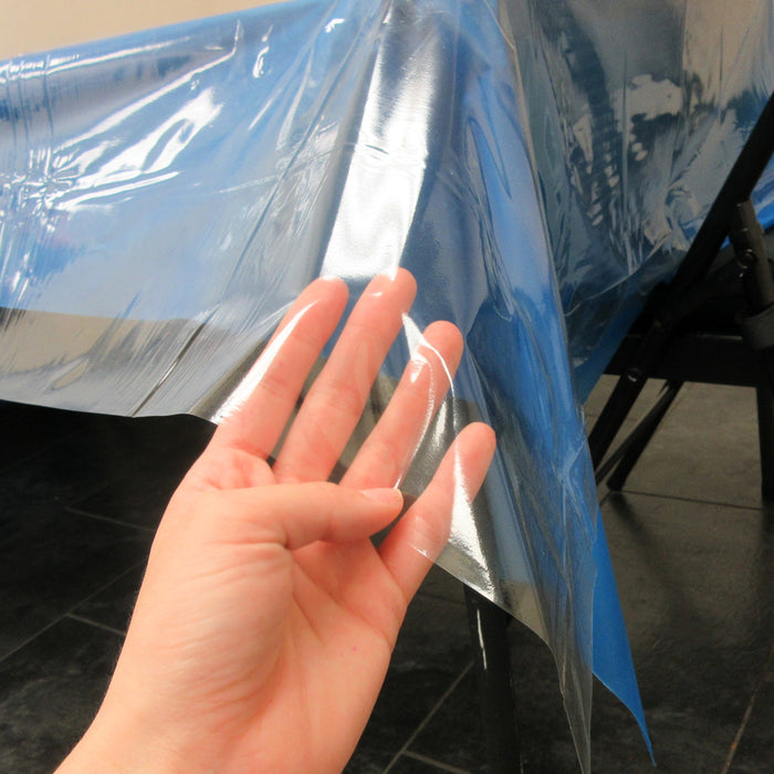 Clear Vinyl Tablecloth Protectors Cover Wedding Banquet Party Waterproof 52 X 90