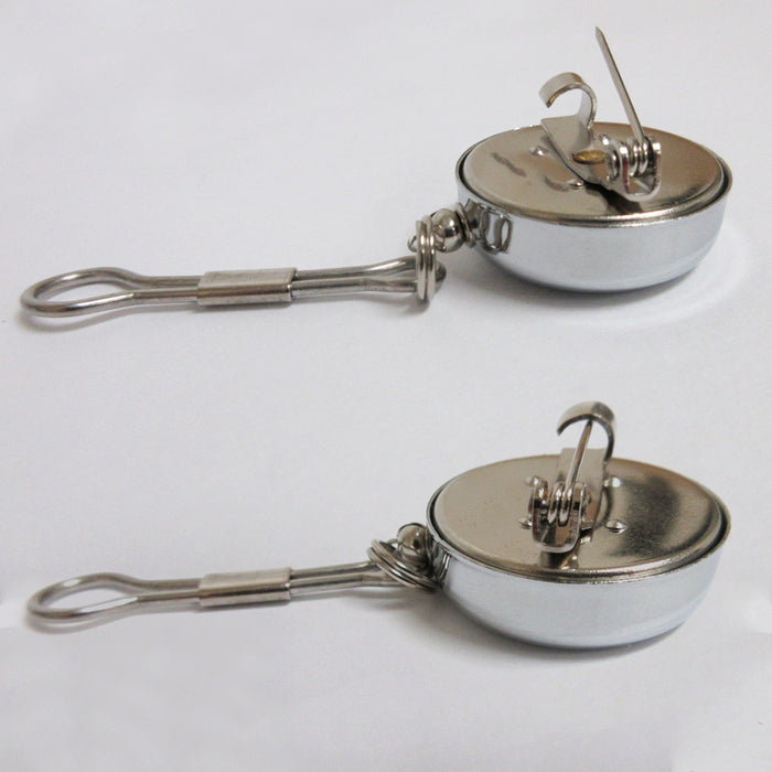 3X Key Chain Reel ID Holder Retractable Nurse Badge Card Name Tag Clip Duty Belt