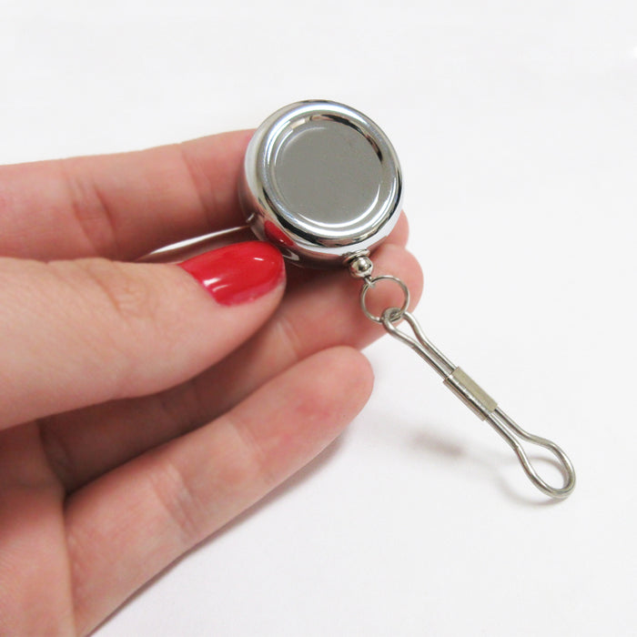 3X Key Chain Reel ID Holder Retractable Nurse Badge Card Name Tag Clip Duty Belt