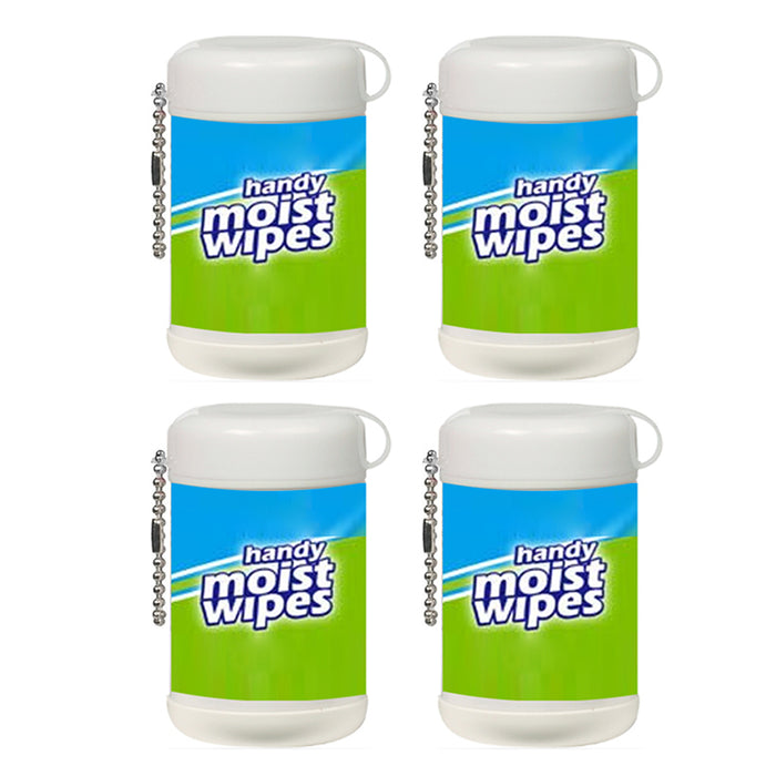 4 Packs Antibacterial Wet Wipes 20 Count Travel Size Sanitizing Wipes Resealable