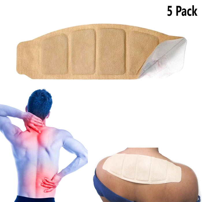 5Pk Neck Shoulder Heat Wraps Heat Patches Arthritis Pain Relief Pad Warm Therapy