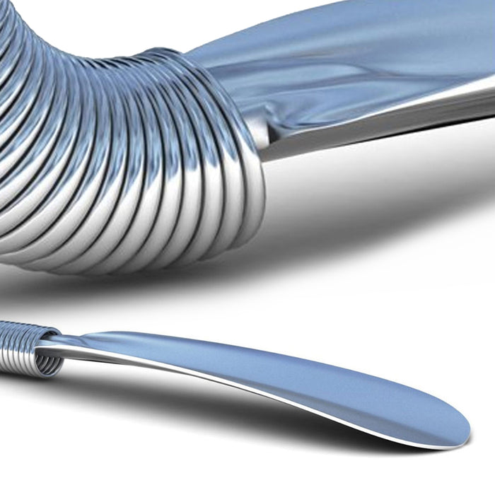 Metal Shoe Horn 29" Extra Long Shoehorn Stainless Steel Flexible Head Heavy Duty
