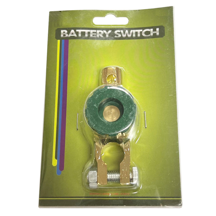 2 Auto Battery Link Terminal Brass Quick Cutoff Disconnect Master Kill Switch