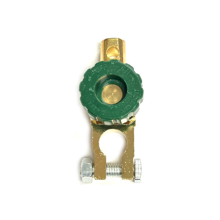 2 Auto Battery Link Terminal Brass Quick Cutoff Disconnect Master Kill Switch