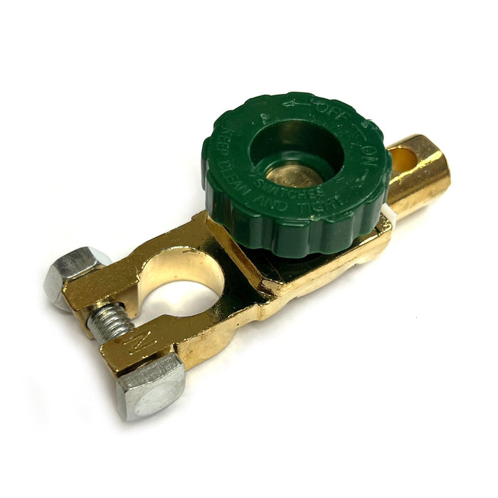 2 Auto Battery Link Terminal Brass Quick Cutoff Disconnect Master Kill Switch