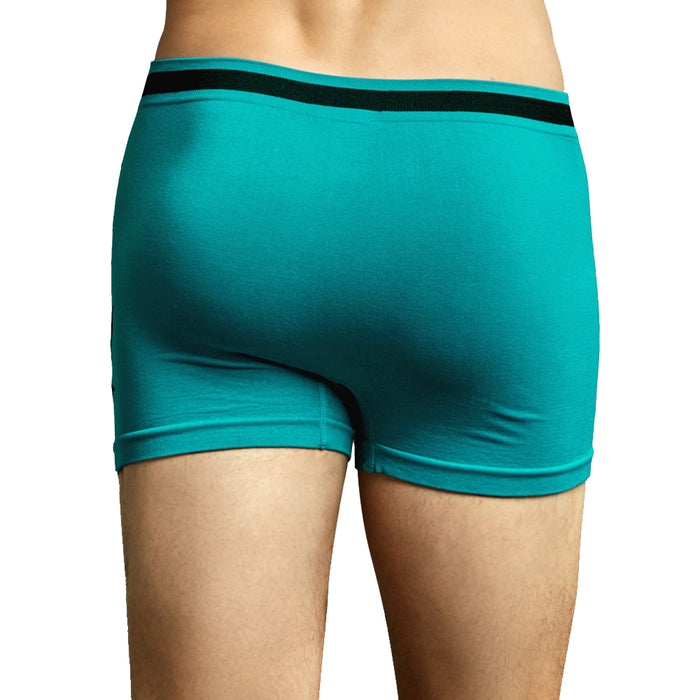 3Pc Mens Boxers Seamless Spandex Boxer Briefs Underwear Marijuana Leaf Calzones