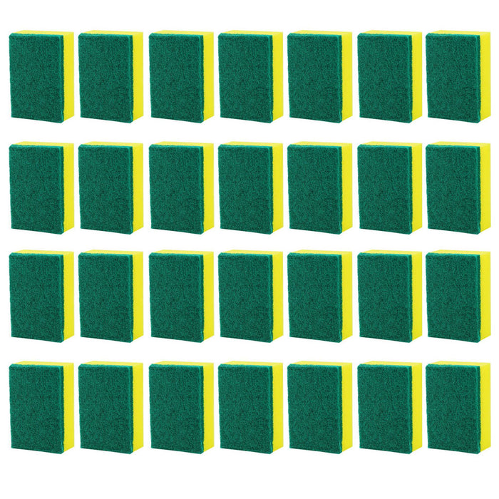 24 PC LOT Dishwashing Sponges Heavy Duty Scrubber Cleaning Kitchen Dish Sponge