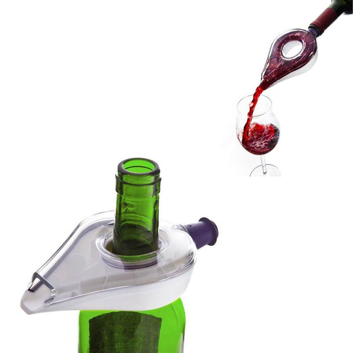Vacu Vin Red Wine Aerator Bottle Topper Pourer Aerating Decanter Pour Filter !