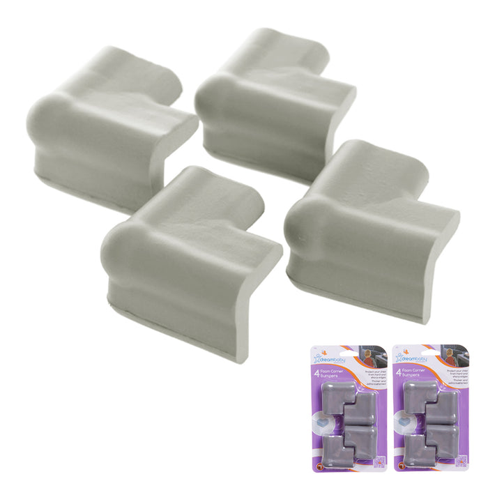 8 PCS Baby Proofing Furniture Protector Soft Foam Corner Edge Cushions Safety