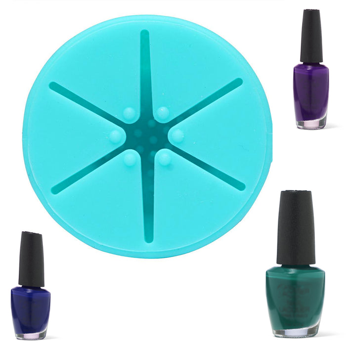1PC Wearable Nail Polish Bottle Holder Ring Finger Silicone Display Manicure Spa