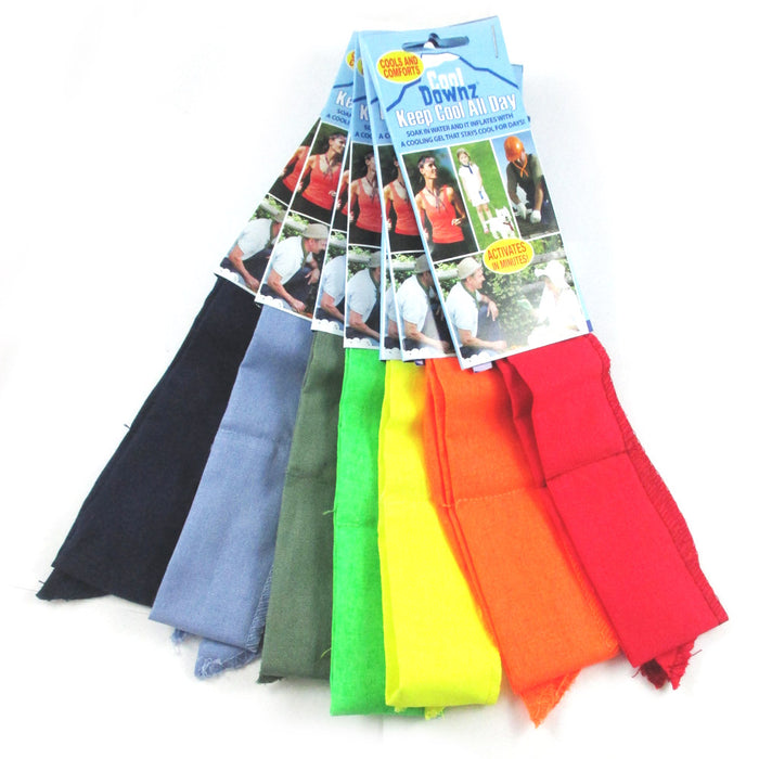 Cooling Scarf Neck Wrap Inflated Soft Bandana Cooler Sports Workout Yoga Outdoor