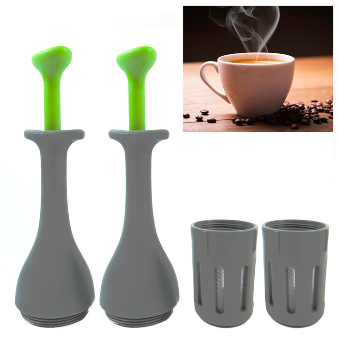2X French Press Coffee Makers Single Serve Portable Brewer Reusable Kitchen Gift