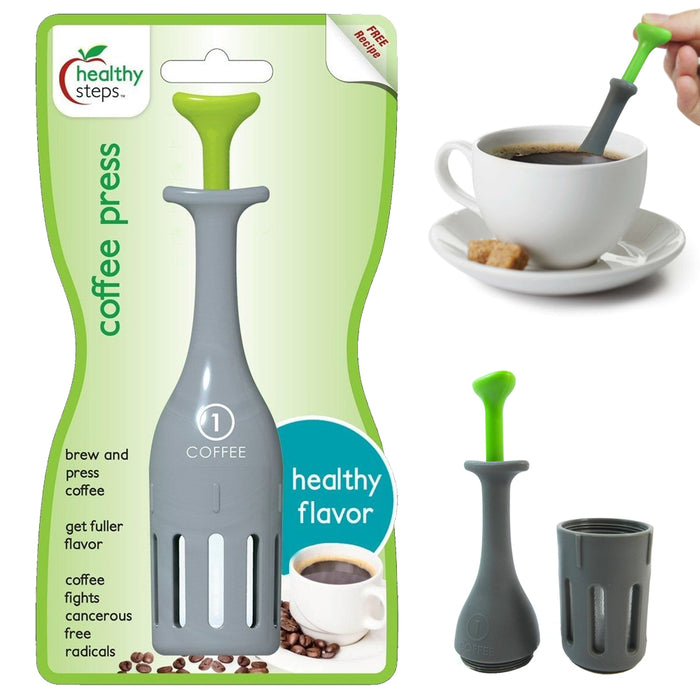 12 Jokari Healthy Steps Single Serve One Cup Style French Coffee Press Wholesale