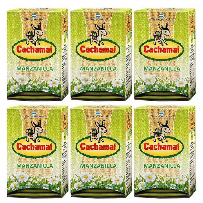 120Ct Chamomile Tea Bags Natural 6Box Manzanilla Herbal Leaf Tea Digestion Sleep