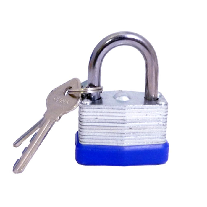 Lot of 12 Piece Laminated Pad Locks 40mm w/ 2 Keys Hardener Steel Security Keyed