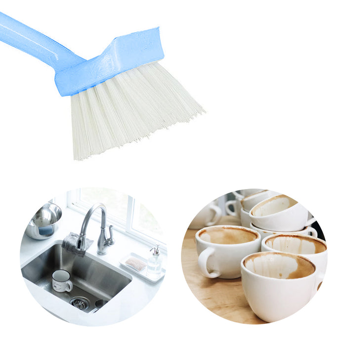 2 Pack Sink Dish Washing Brushes 9" Vegetable Scrubber Kitchen Bathroom Cleaning