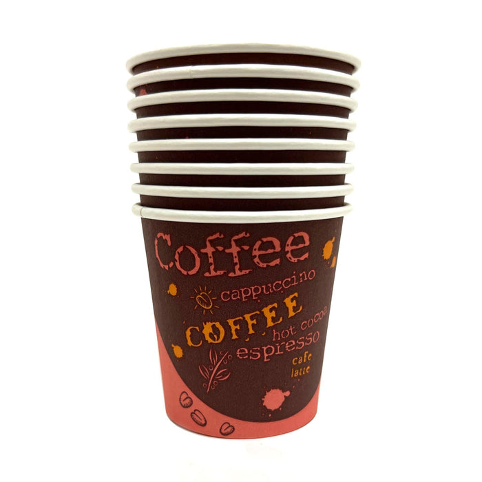 50 count Disposable Coffee Cups 4 oz To Go Paper Hot Drinks Expresso Travel Cup